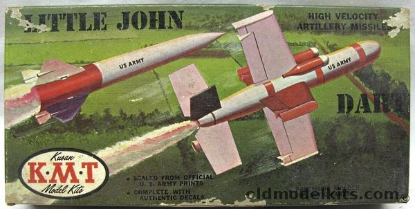 KMT Dart and Little John Missiles, M12-98 plastic model kit